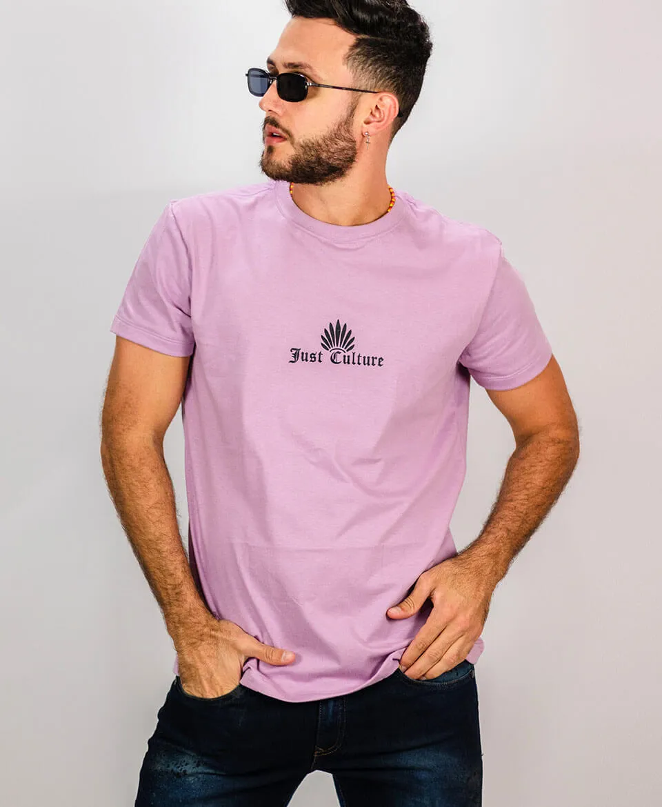 Erkek Pembe Basic Tişört